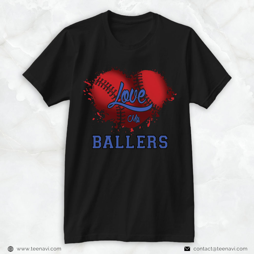 Baseball Dad Shirt, Love My Ballers
