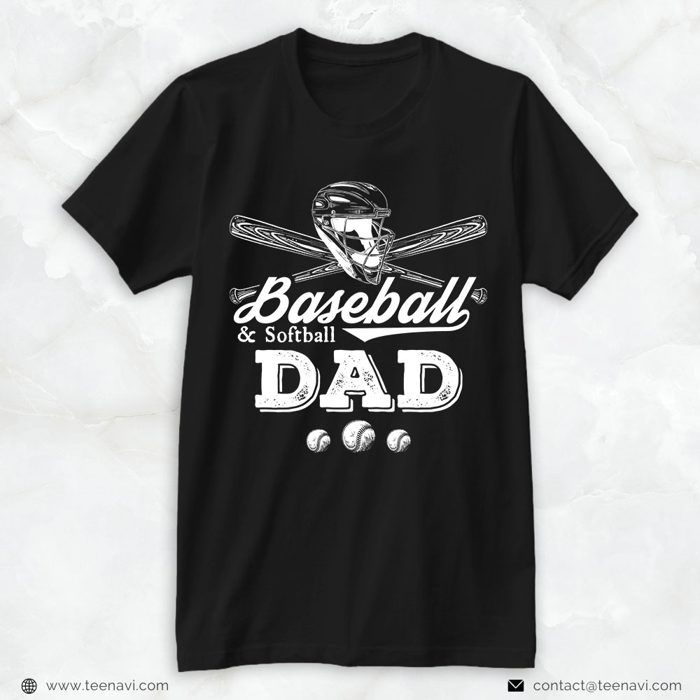 Baseball Dad Shirt, Baseball And Softball Dad