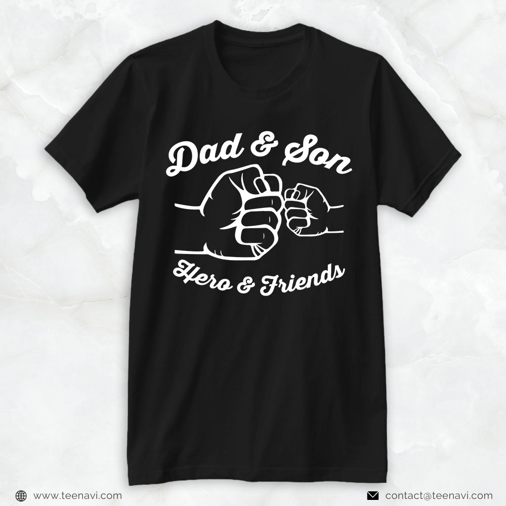 Boy Dad Shirt, Dad And Son Hero And Friends