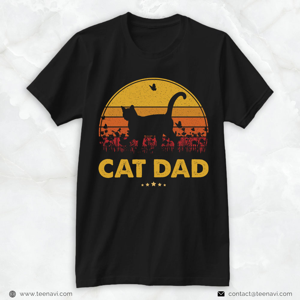 Cat Dad Shirt, Vintage Cat Dad