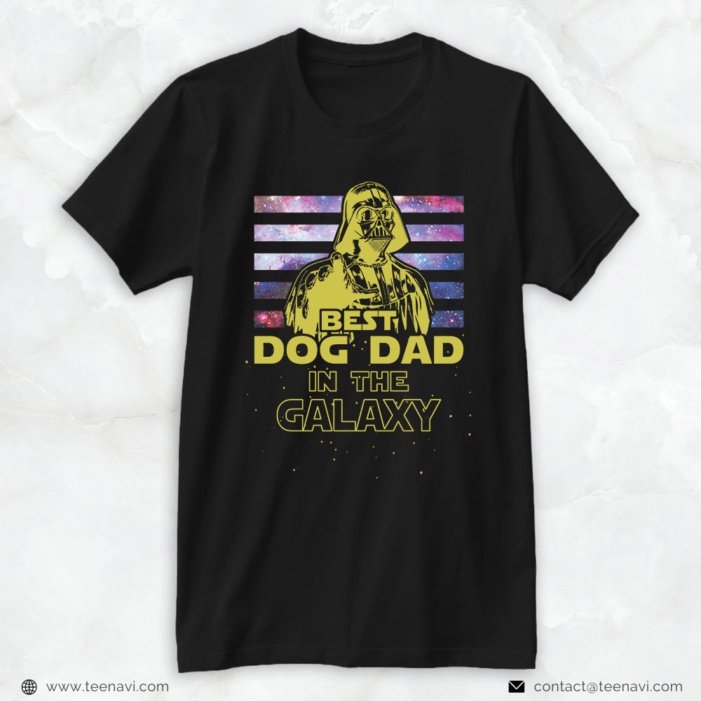 Dog Dad Shirt, Vintage Best Dog Dad In The Galaxy