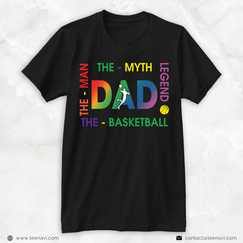 Basketball Dad Shirt, Dad Basketball The Man The Myth The Legend