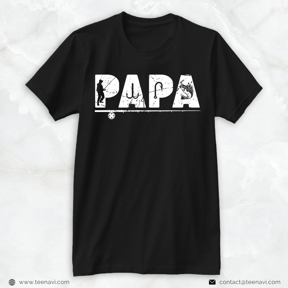 Fishing Dad Shirt, Papa Fisherman