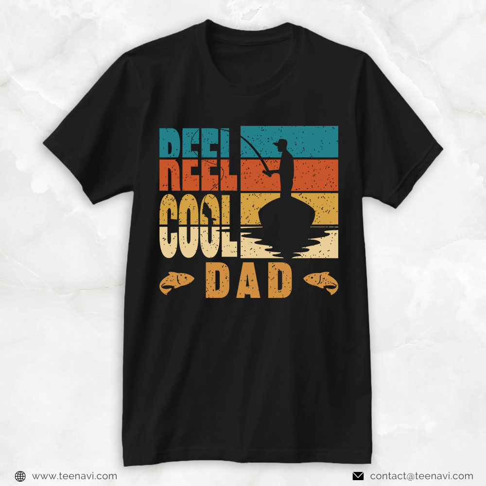 Fishing Dad Shirt, Vintage Reel Cool Dad