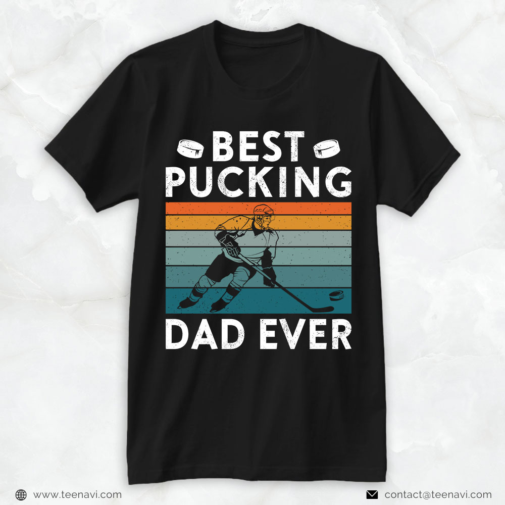 Hockey Dad Shirt, Vintage Best Pucking Dad Ever