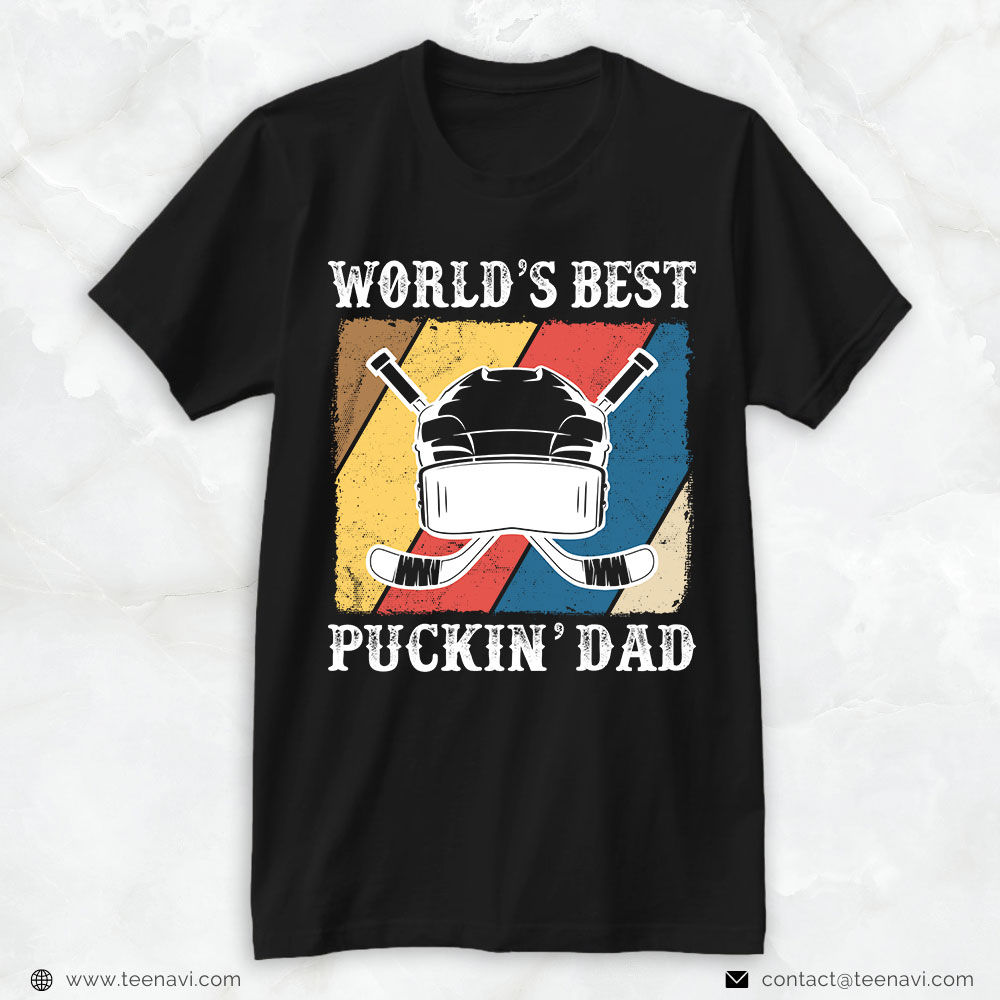 Hockey Dad Shirt, Vintage World's Best Puckin' Dad