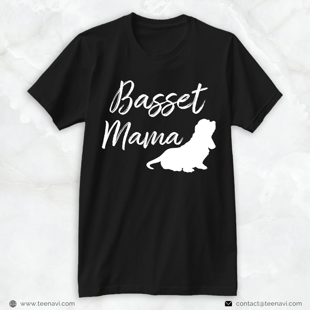 Dog Mom Shirt, Basset Mama