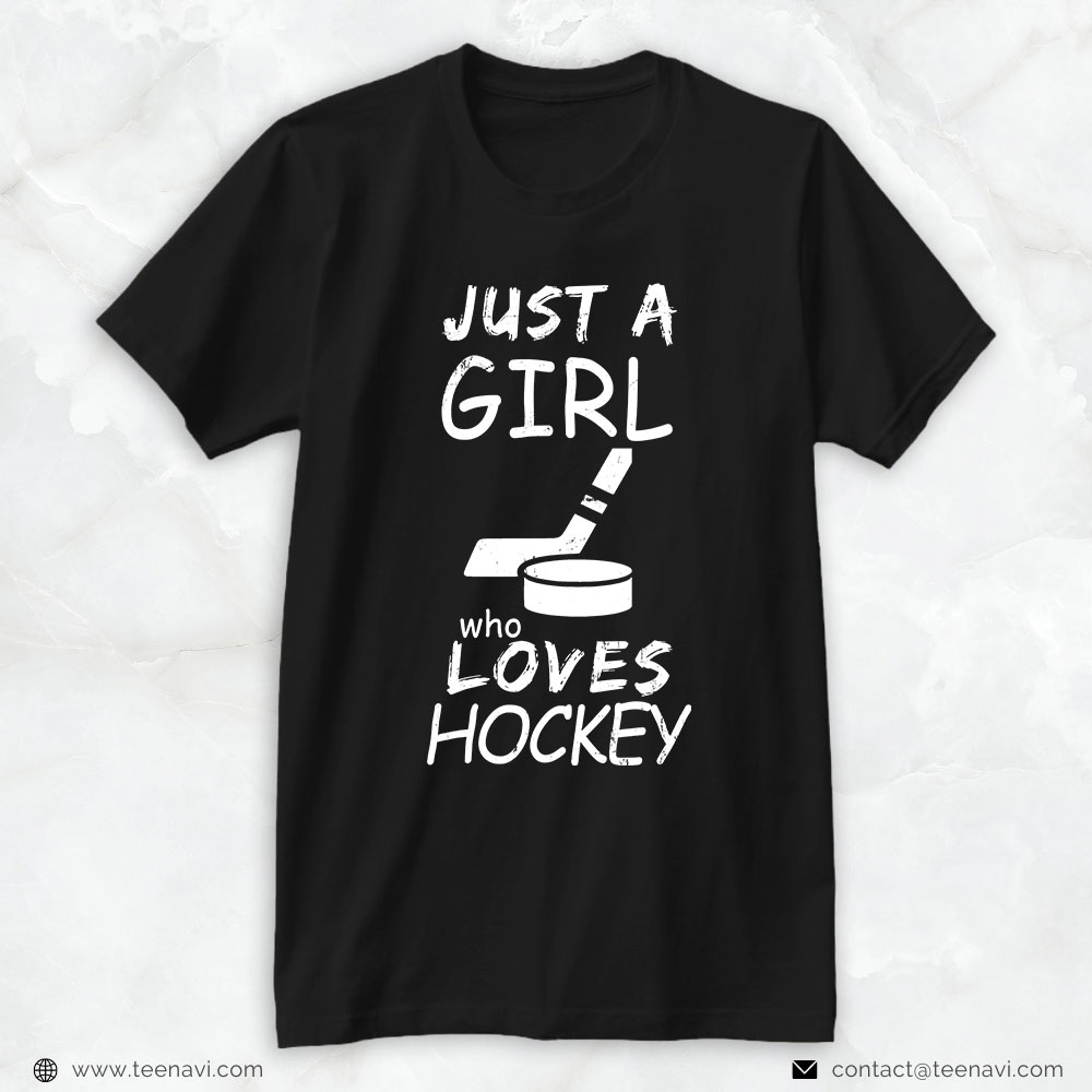 Hockey Mom Shirt, Just A Girl Who Loves Hockey
