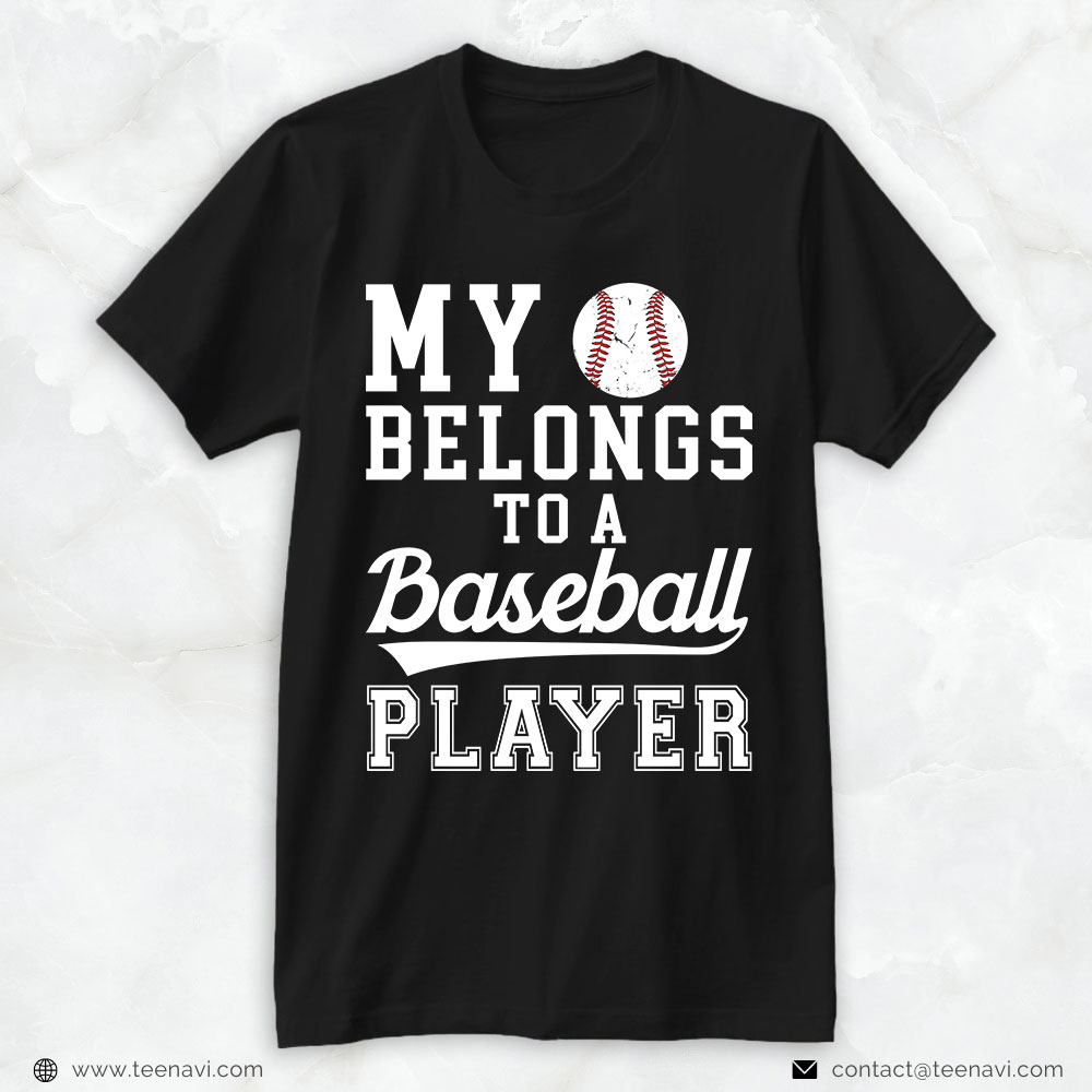 Baseball Mom Shirt, My Heart Belongs To A Baseball Player