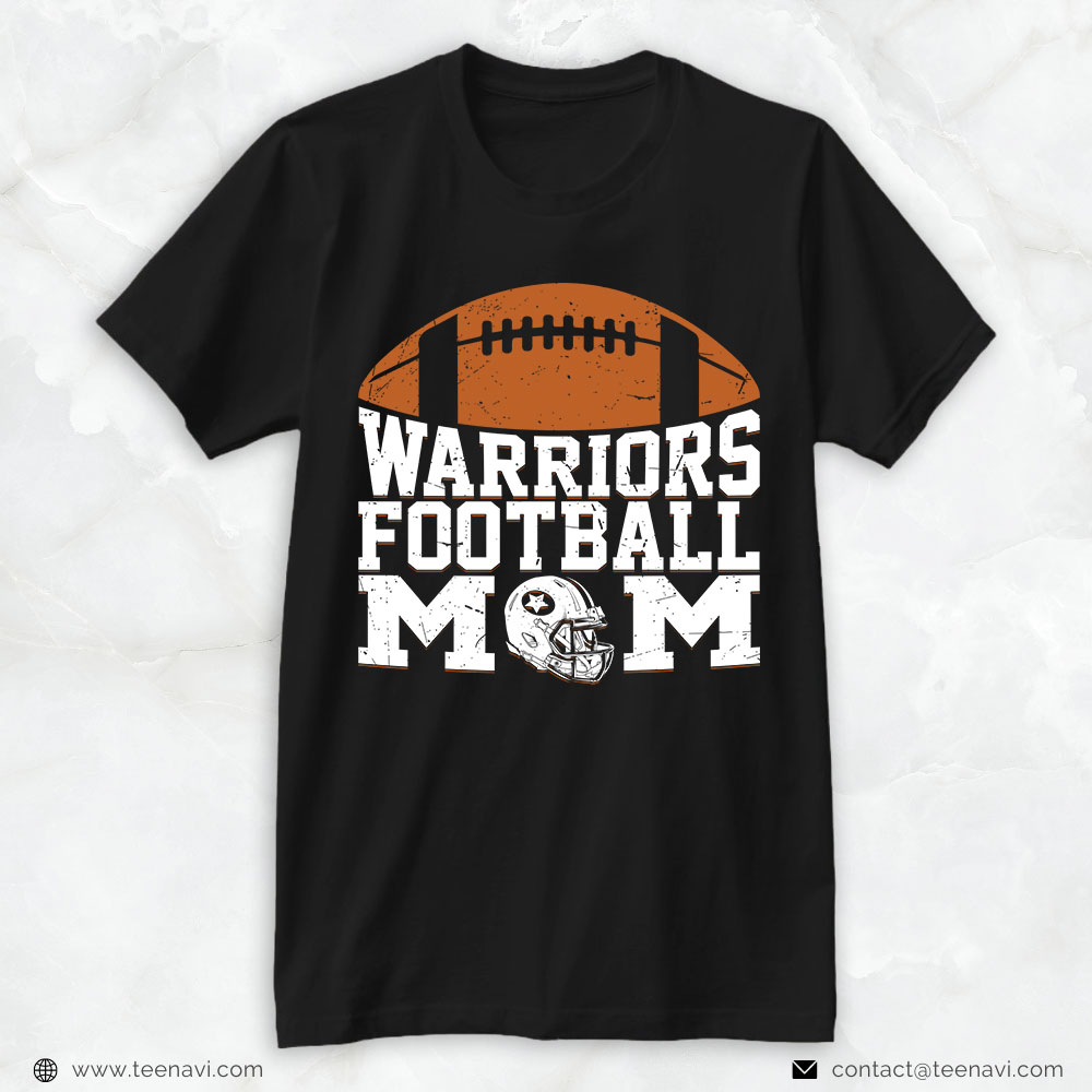 Football Mom Shirt, Warriors Football Mom