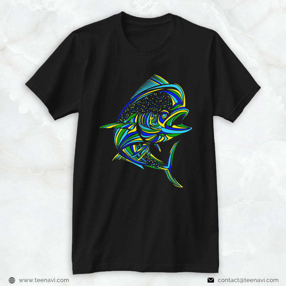 Fish Shirt, Mahi Mahi Dolphinfish Offshore Fishing