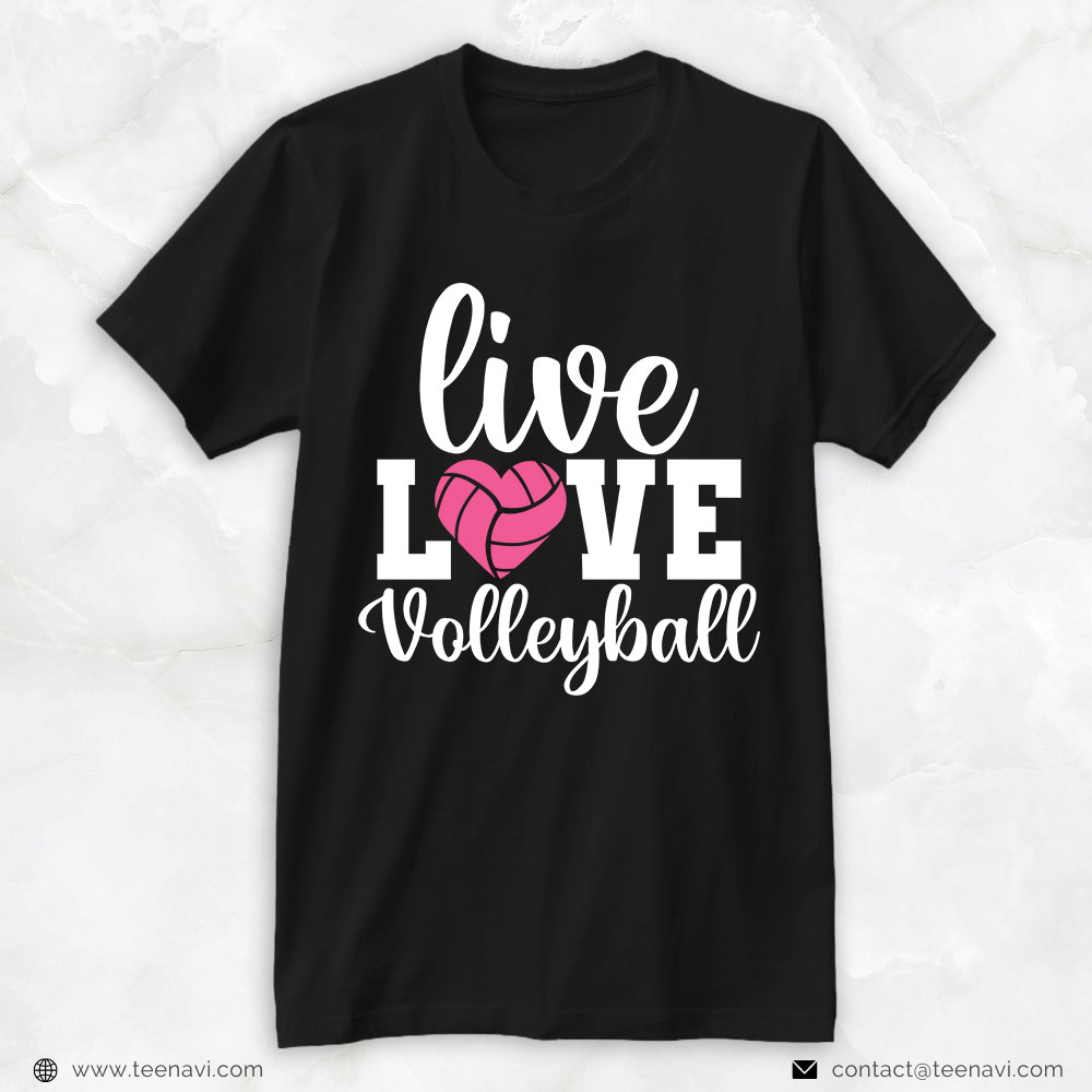 Volleyball Mom Shirt, Live Love Volleyball