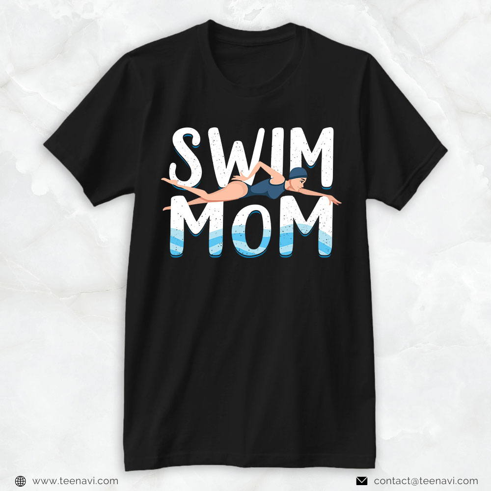 Swim Mom Shirt, Swim Mom Beautiful Swimmer