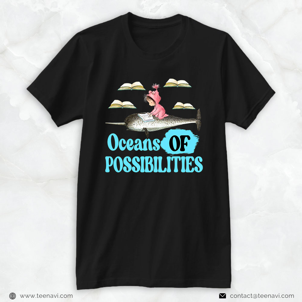 Funny Fishing Shirt, Oceans Of Possibilities Summer Reading 2022 Baby Book Fish