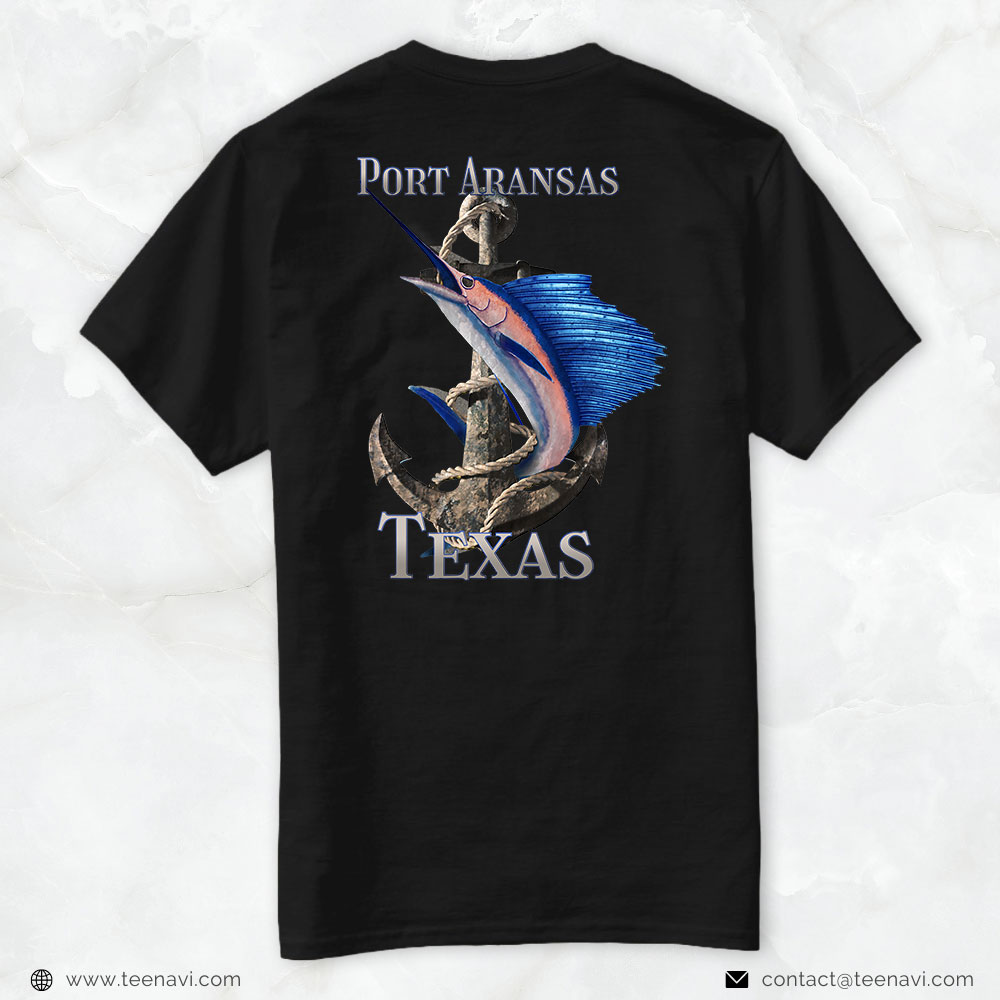 Cool Fishing Shirt, Port Aransas Texas Swordfish Marlin Ocean Fishing