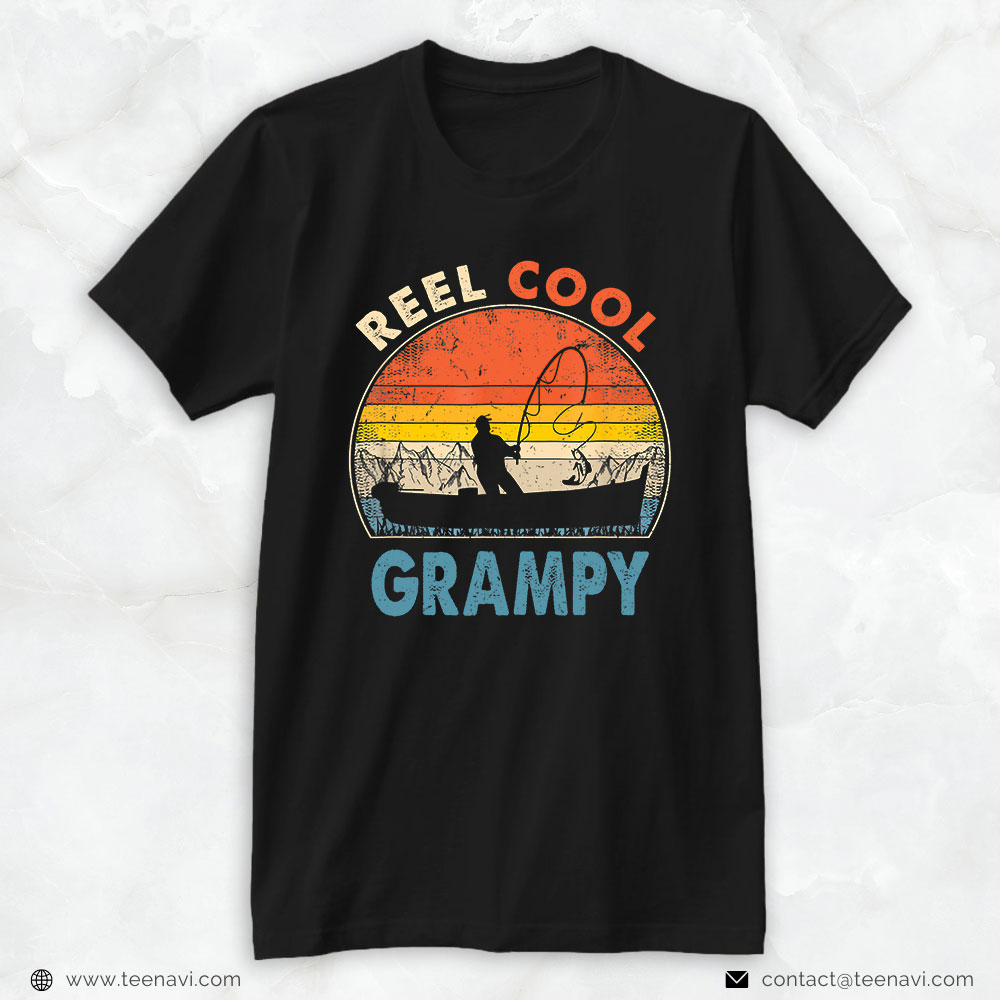 Fishing Shirt, Reel Cool Grampy Fathers Day Gift For Fishing Dad