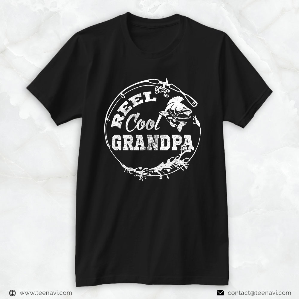 Fishing Shirt, Reel Cool Grandpa Fishing Daddy Father's Day Gift