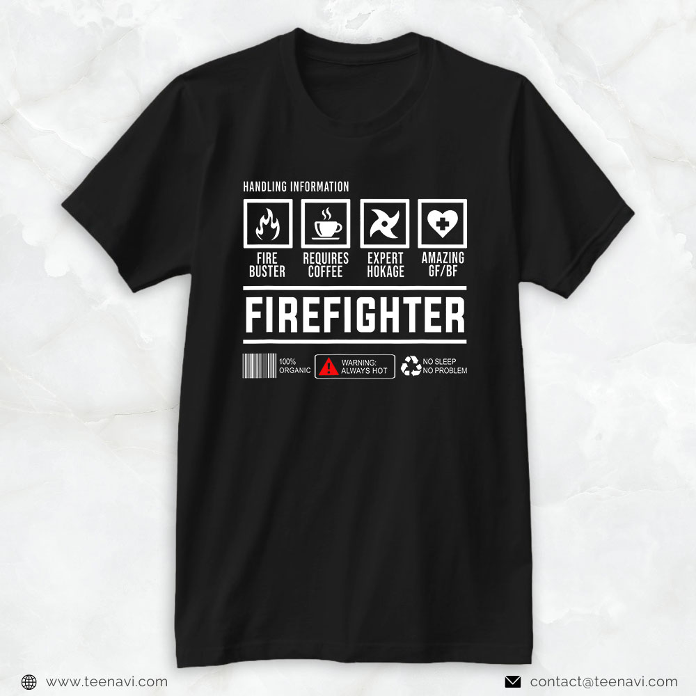 Funny Symbols Shirt, Firefighter Handling Information