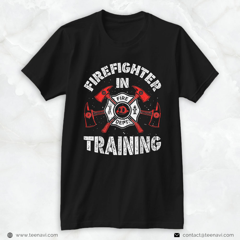 Fire Department Axes Shirt, Firefighter In Training