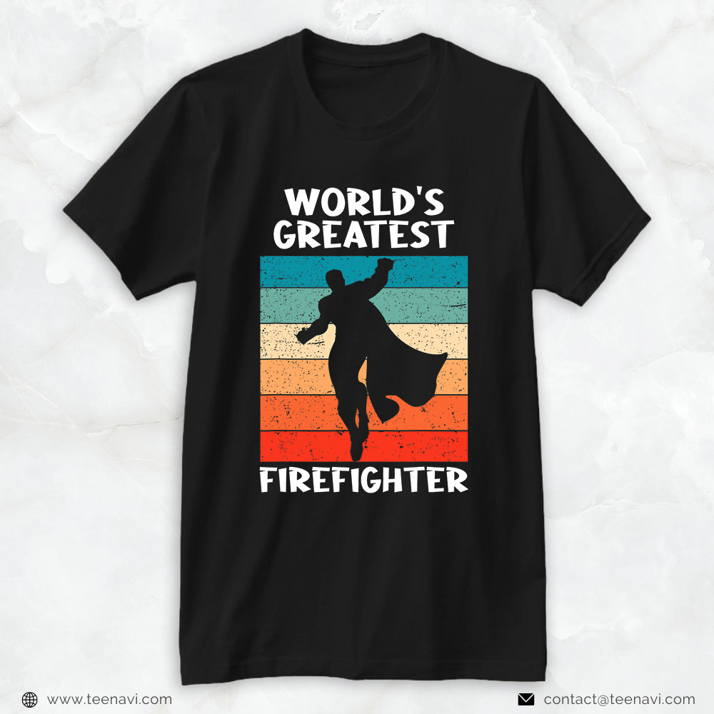 Firefighter Superman Shirt, World's Greatest Firefighter