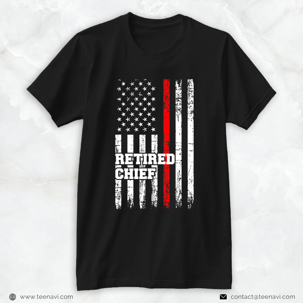 Firefighter American Shirt, Retired Chief