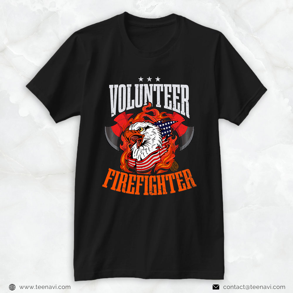 Firefighter Eagle Shirt, Volunteer Firefighter
