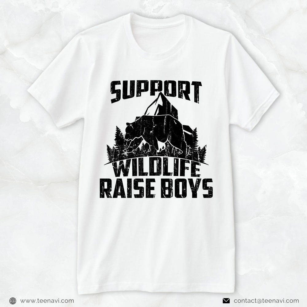 Boy Dad Shirt, Support Wildlife Raise Boys