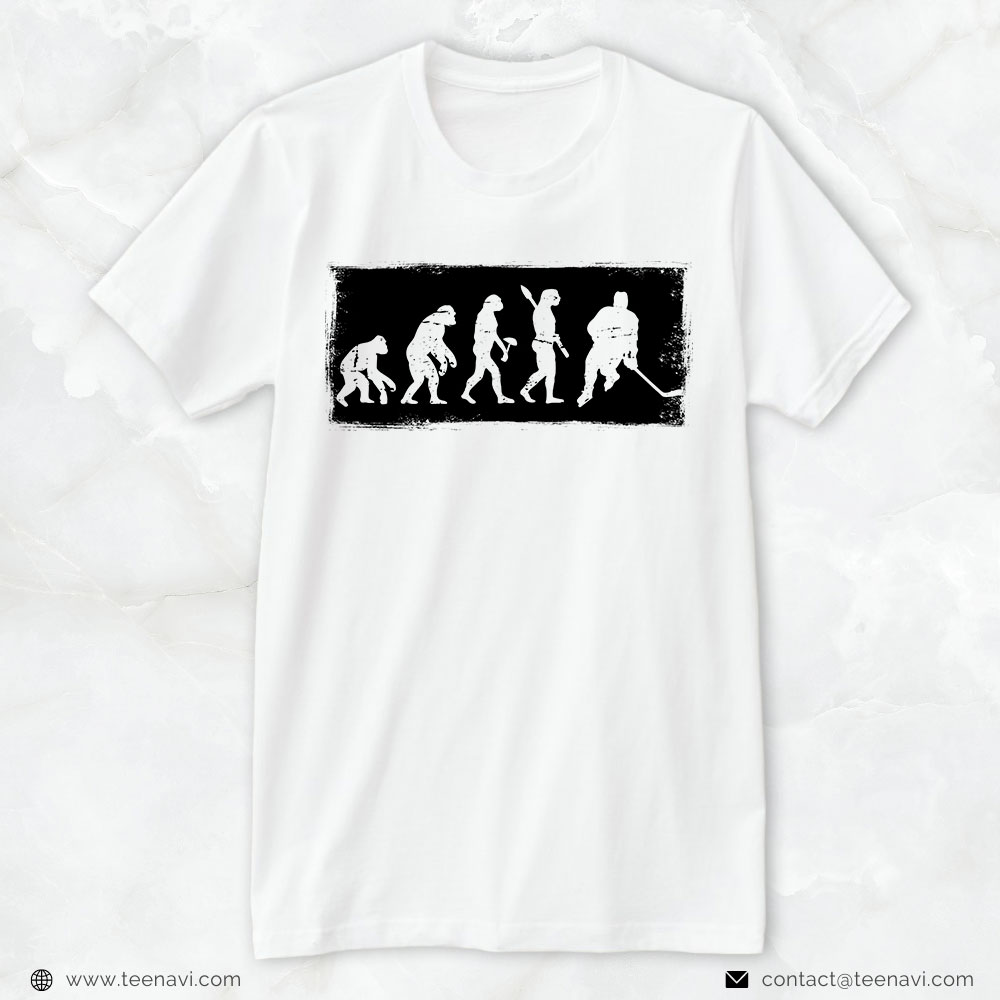 Hockey Dad Shirt, Human Evolution Hockey Lover