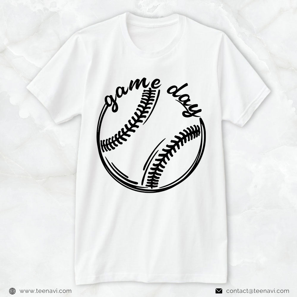 Baseball Mom Shirt, Game Day Baseball Ball