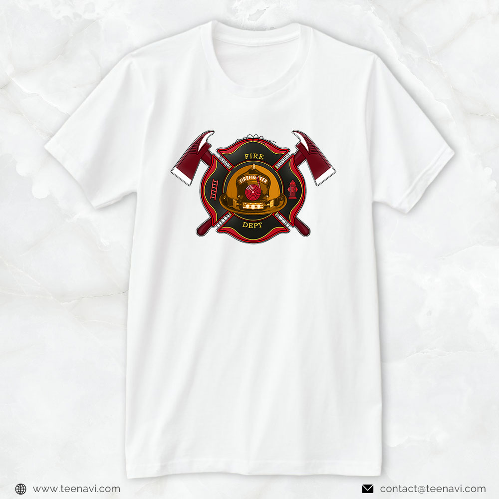 Firefighter Shirt, Fire Dept Logo for Firefighters