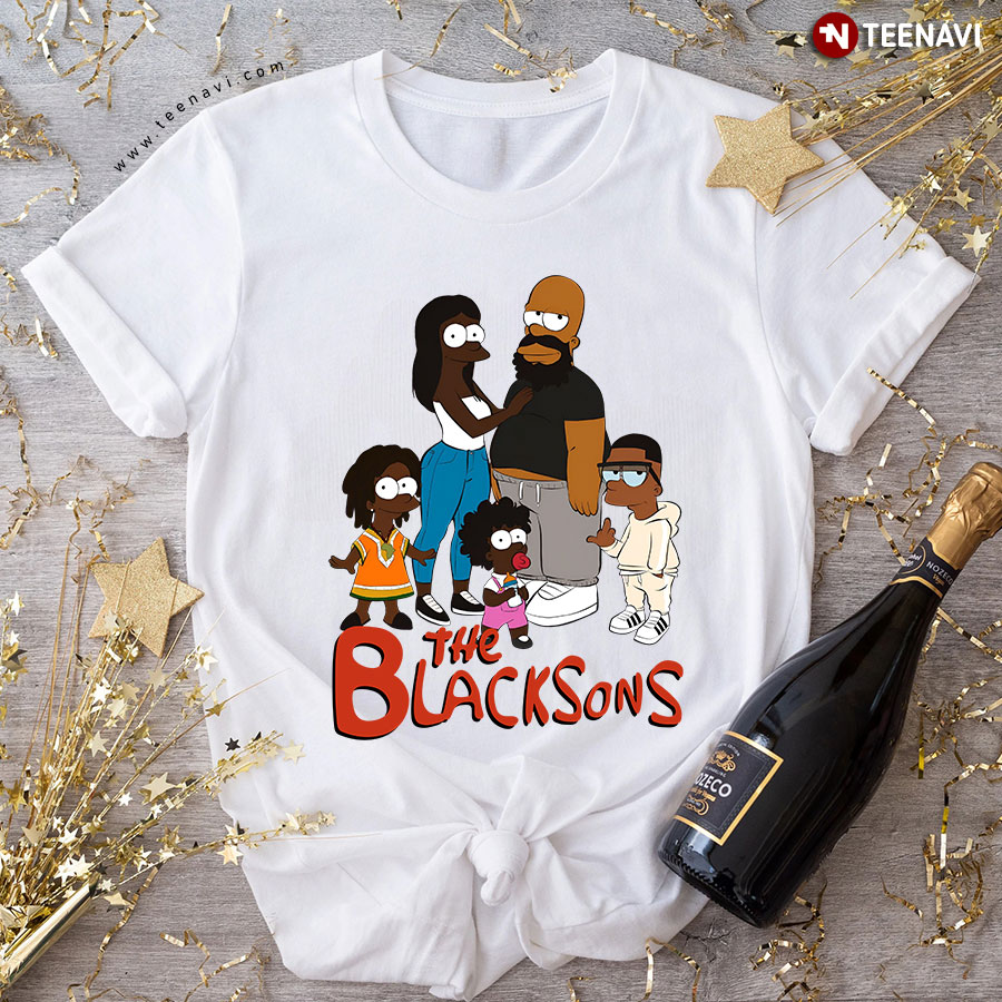 The Blacksons The Simpsons Family T-Shirt