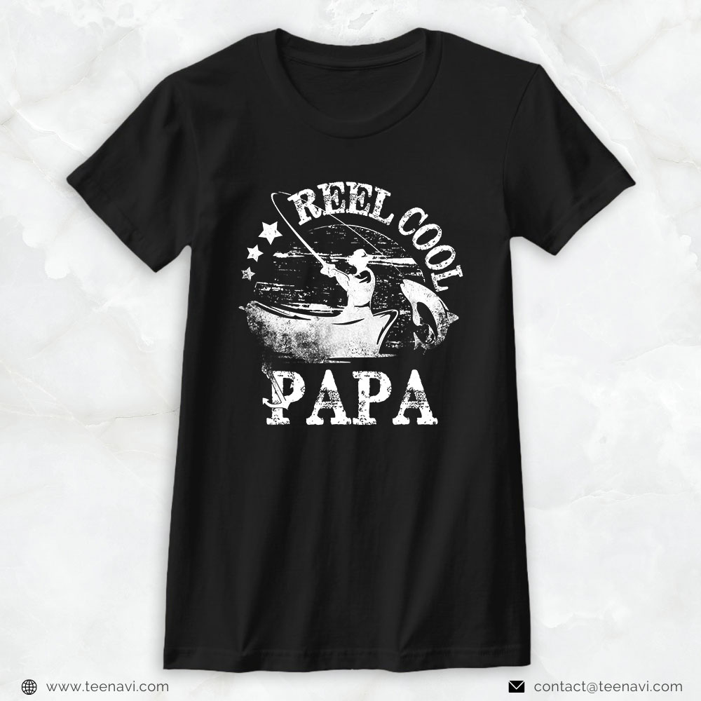 Funny Fishing Shirt, Reel Cool Dad Fishing Father's Day Gift Dad Joke