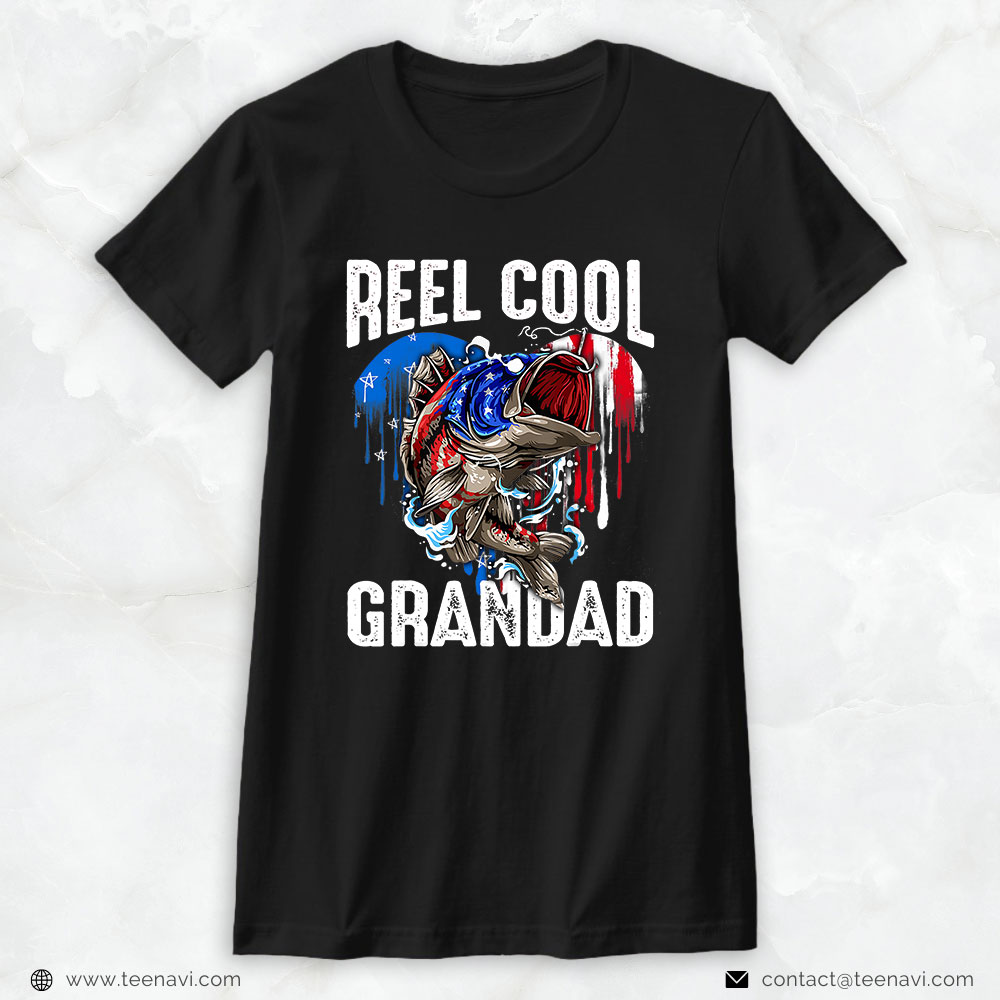Funny Fishing Shirt, Reel Cool Grandad Fishing Lover Father's Day Gift Vintage