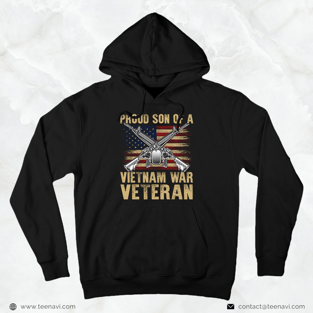 Veteran Dad Shirt, Proud Son Of A Vietnam War Veteran