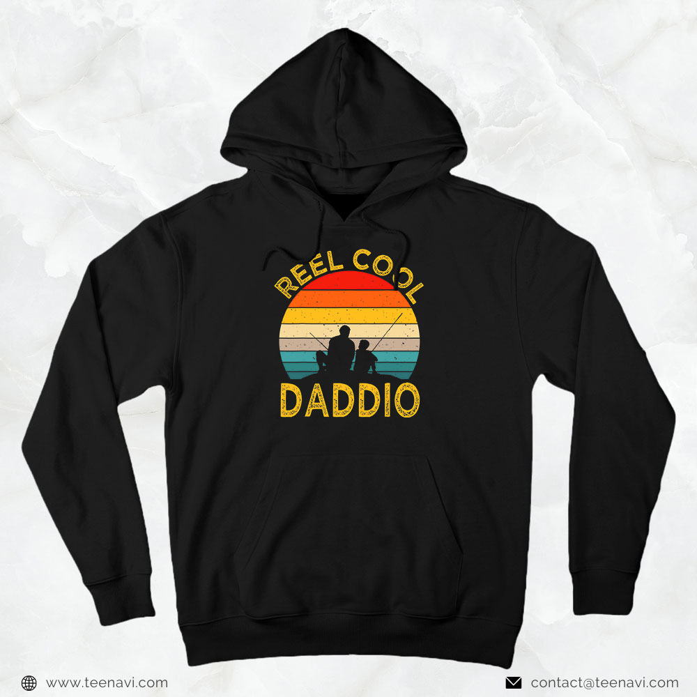 Cool Fishing Shirt, Reel Cool Daddio Fishing Daddy Vintage Grandpa Fathers Day