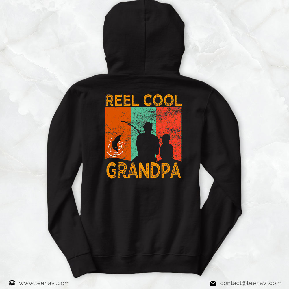 Funny Fishing Shirt, Reel Cool Grandpa Fishing Daddy Vintage Grandpa Fathers Day