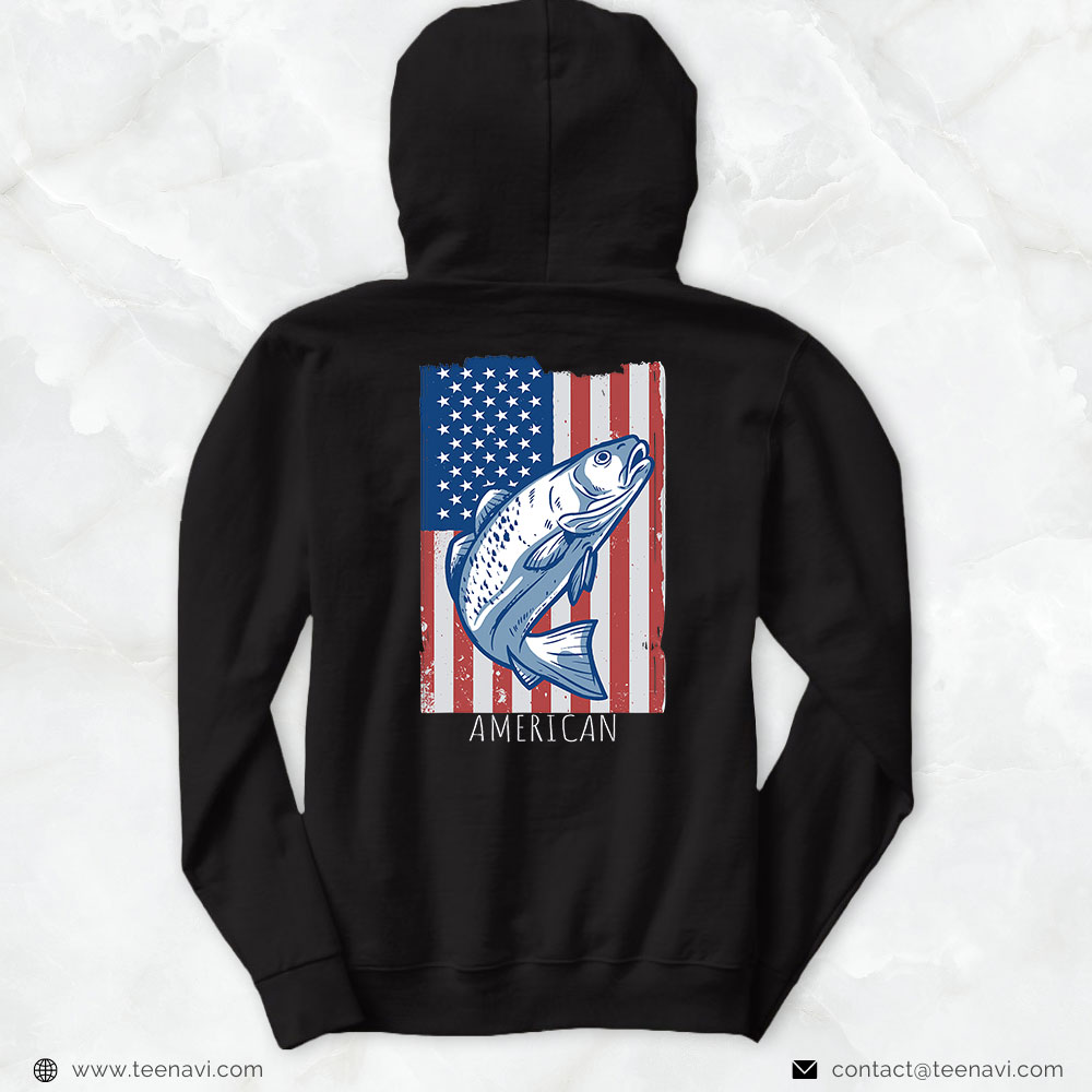 Fish Shirt, United States Of America Us Flag Fish Graphic Usa