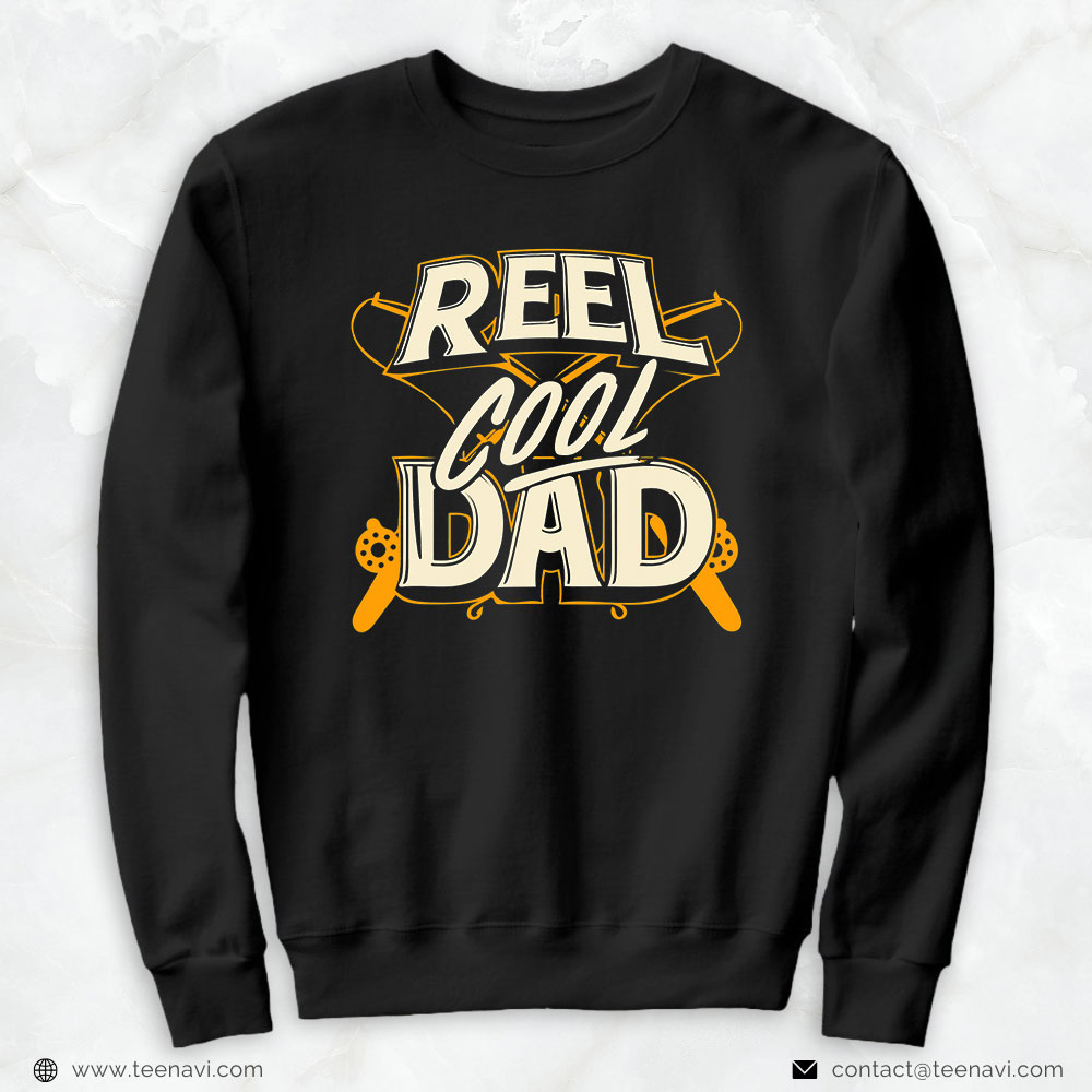 Fish Shirt, Reel Cool Dad Fisherman Daddy Father's Day Tee Fishing