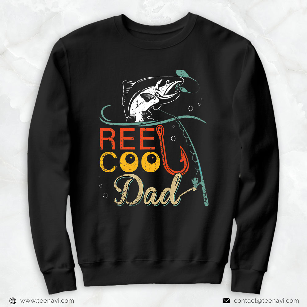 Fishing Shirt, Reel Cool Dad Funny Fishing Father's Day Fisherman Daddy