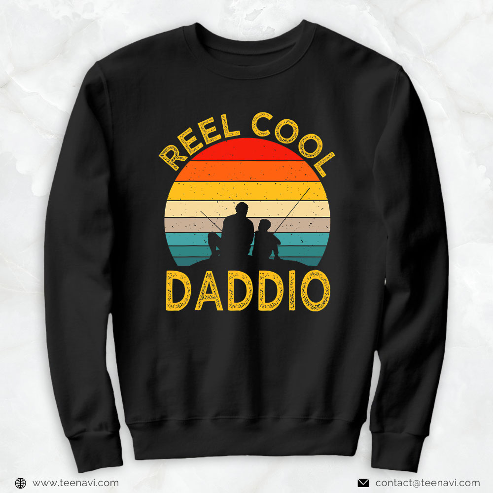Cool Fishing Shirt, Reel Cool Daddio Fishing Daddy Vintage Grandpa Fathers Day