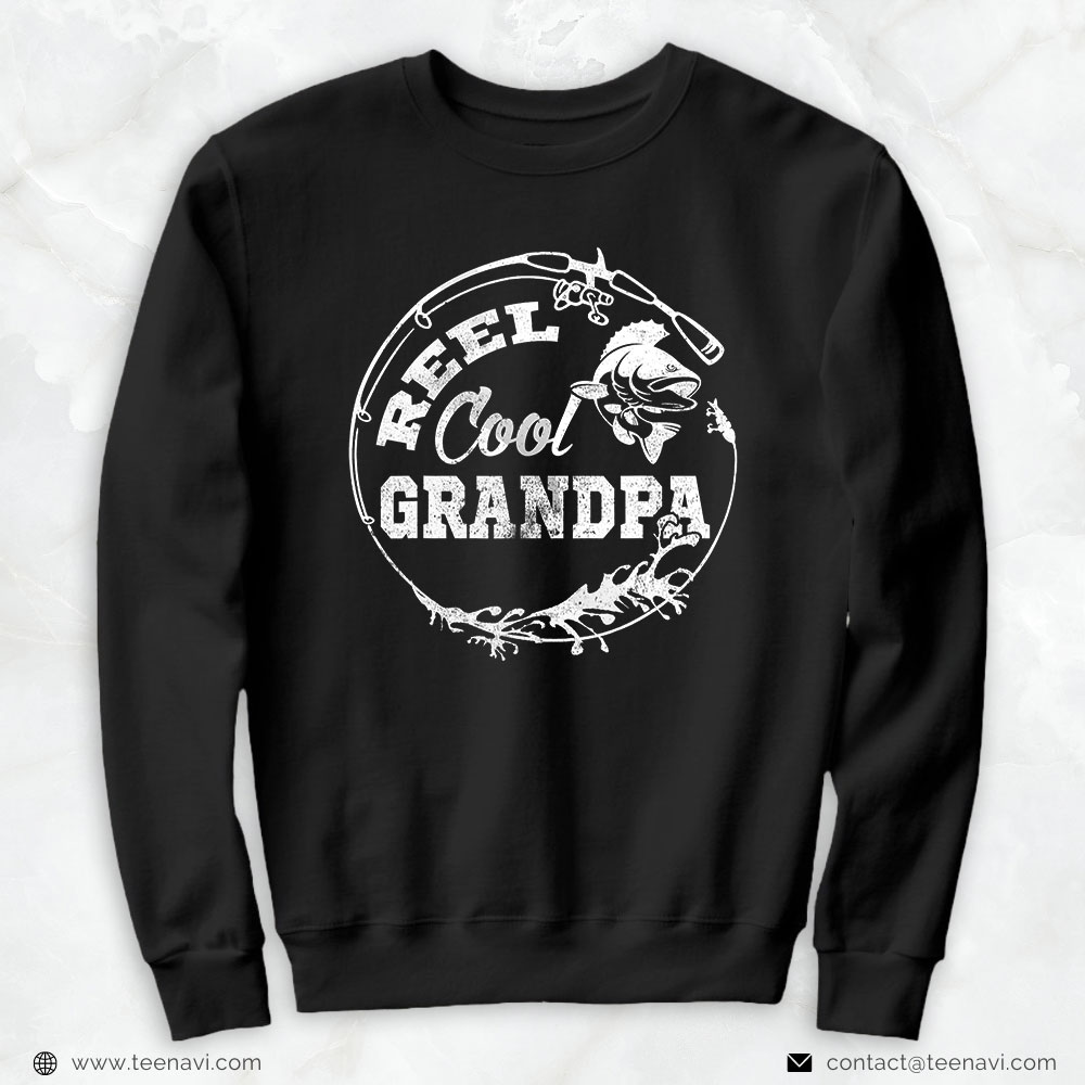 Fishing Shirt, Reel Cool Grandpa Fishing Daddy Father's Day Gift
