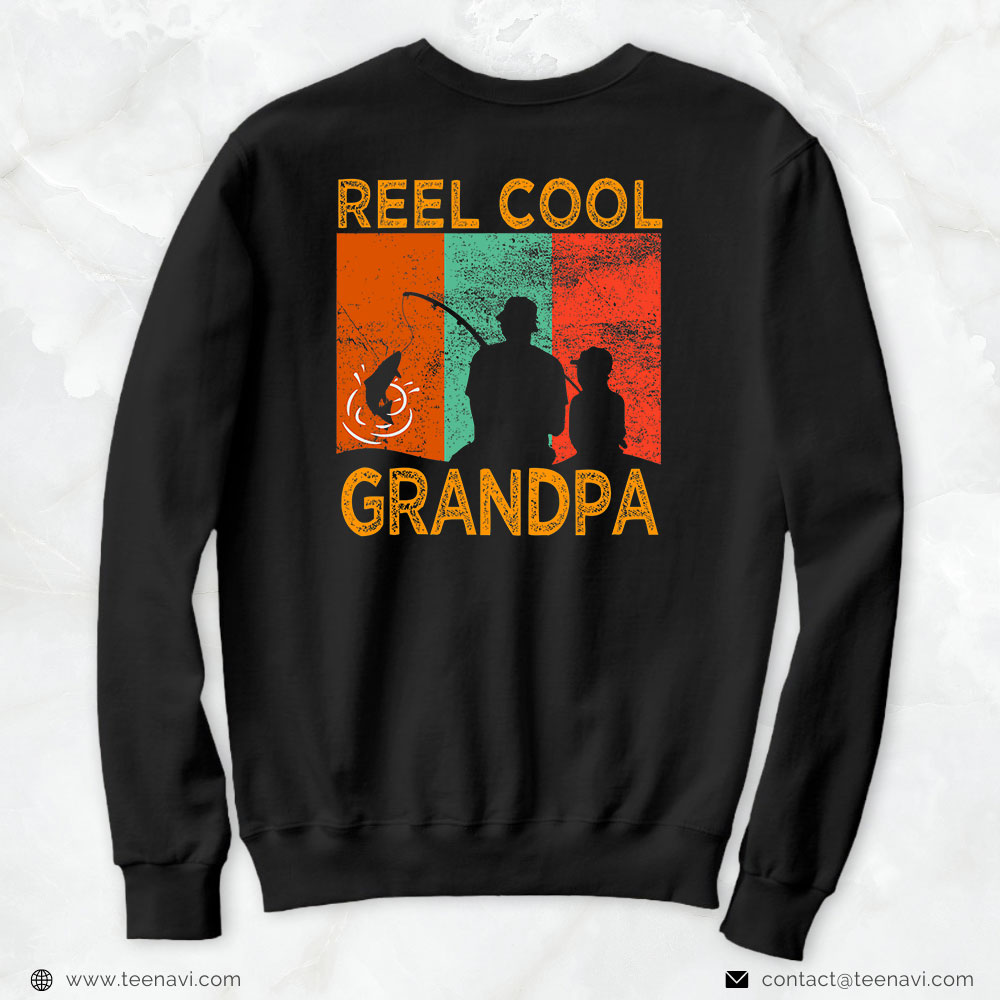 Funny Fishing Shirt, Reel Cool Grandpa Fishing Daddy Vintage Grandpa Fathers Day