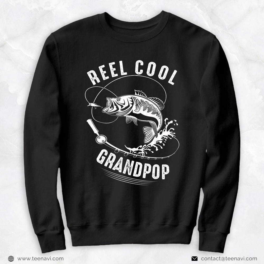 Fish Shirt, Reel Cool Grandpop Fishing Father's Day Fisherman Fish