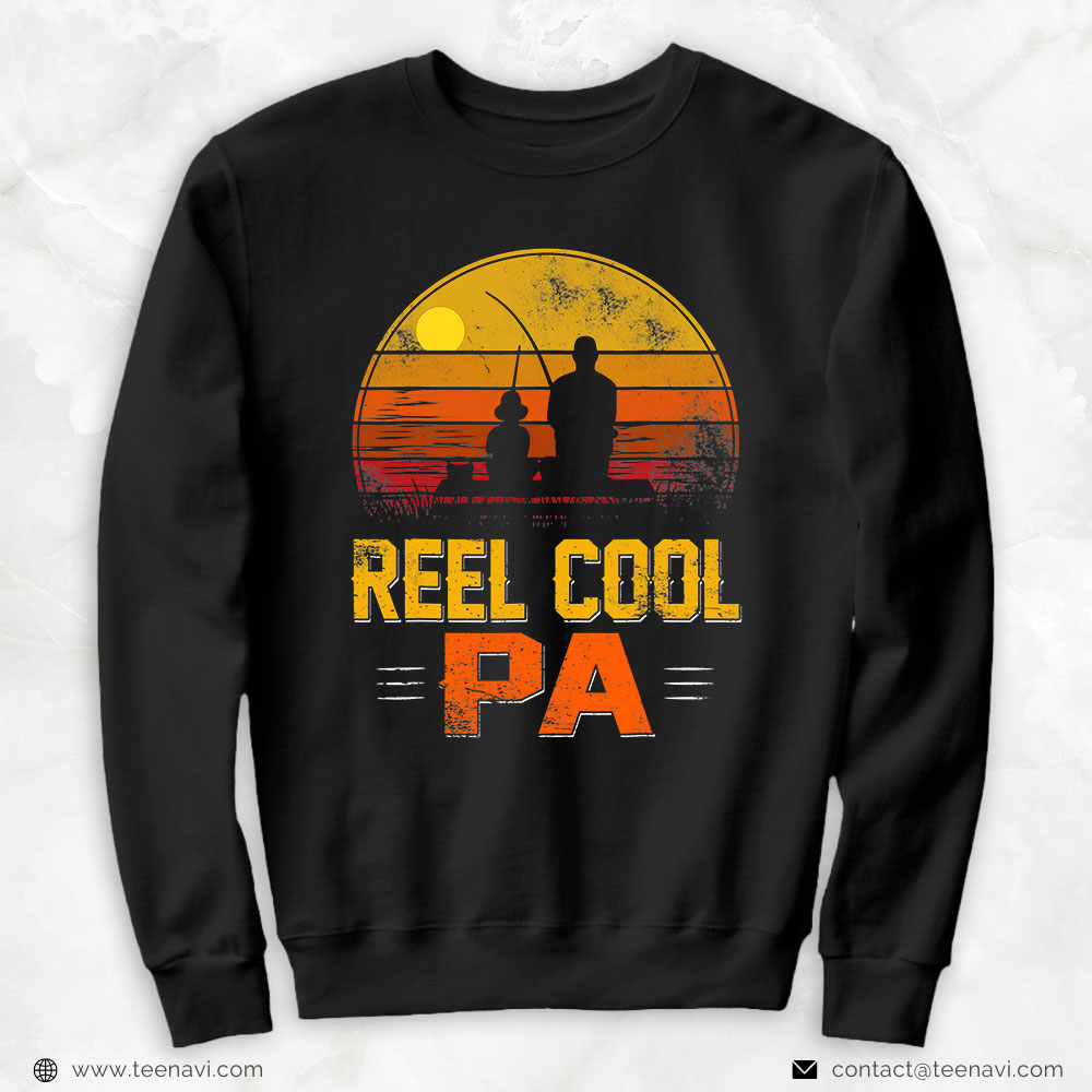 Funny Fishing Shirt, Reel Cool Pa Gift Fishing Fathers Day