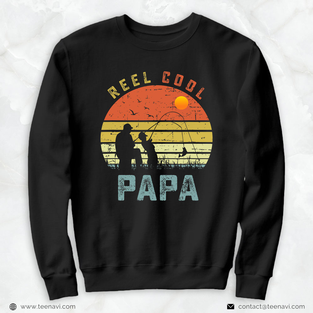 Fish Shirt, Reel Cool Papa Fathers Day Gift For Fishing Dad