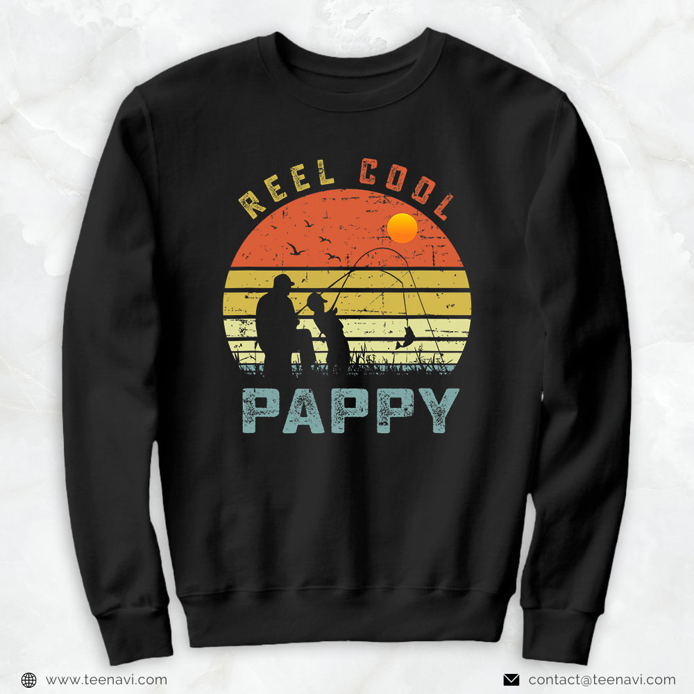 Funny Fishing Shirt, Reel Cool Pappy Fathers Day Gift For Fishing Dad