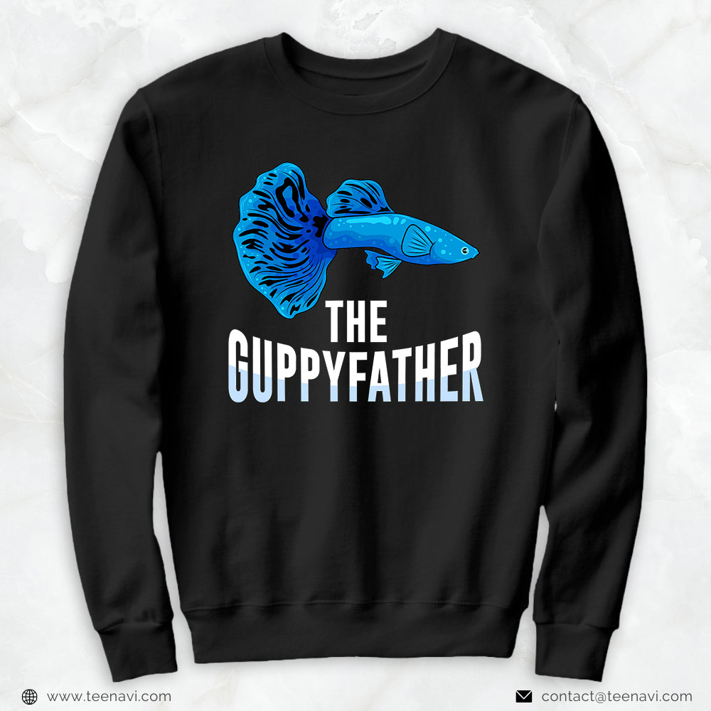 Funny Fishing Shirt, The Guppyfather Guppy Fish Owner Aquarium Aquarist