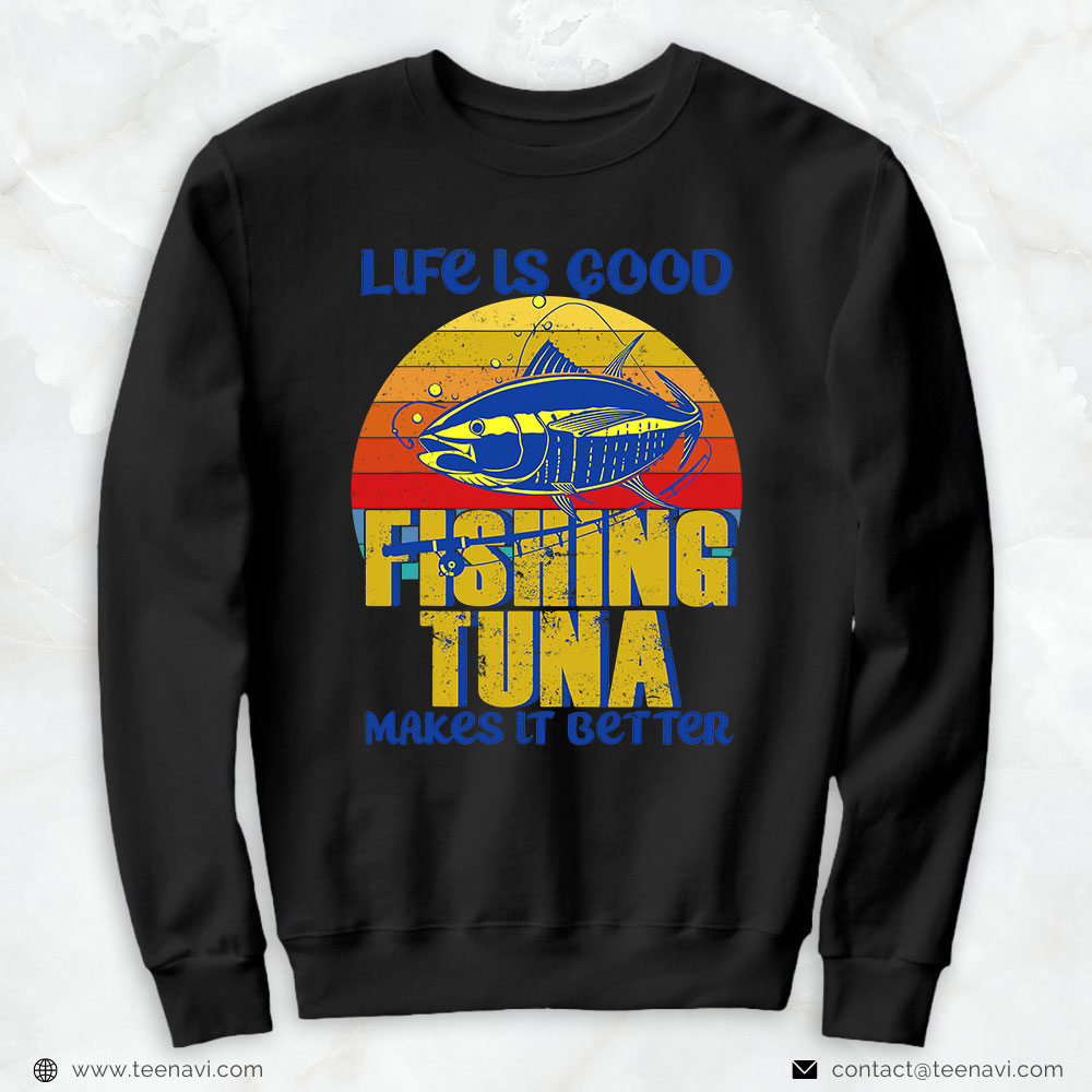 Funny Fishing Shirt, Tuna Fishing Gifts Men Women Kids Saltwater Bluefin Tuna