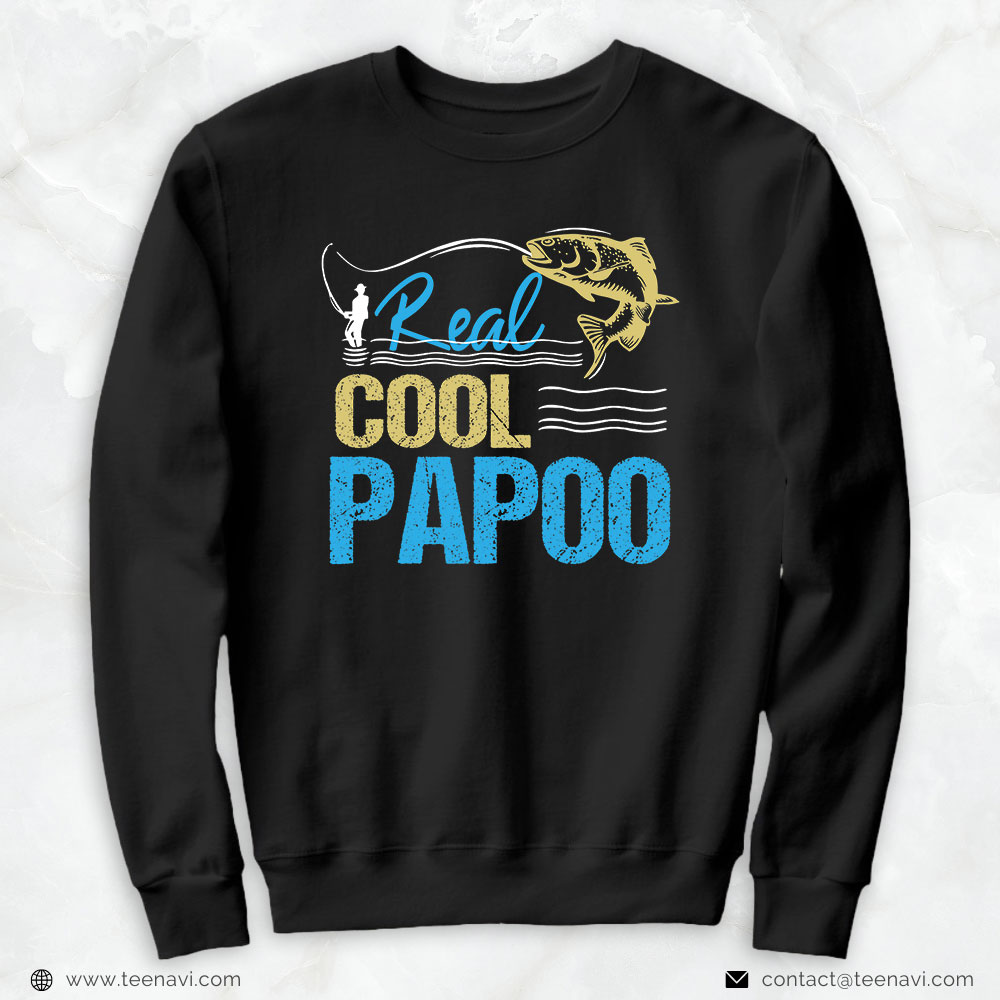 Cool Fishing Shirt, Vintage Reel Cool Papoo Fishing Daddy Grandpa Fathers Day