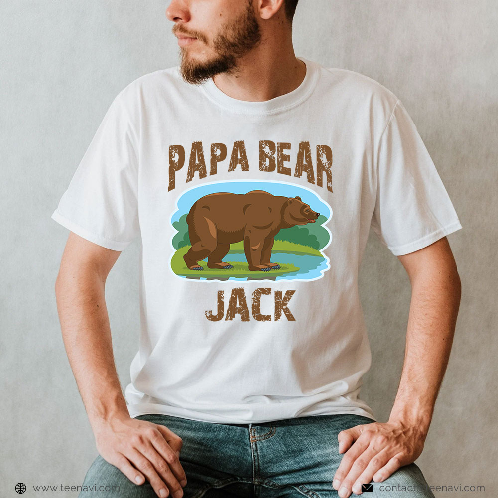 Personalized Dad Shirt Papa Bear